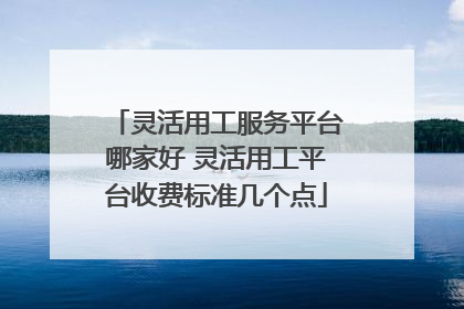 灵活用工服务平台哪家好 灵活用工平台收费标准几个点